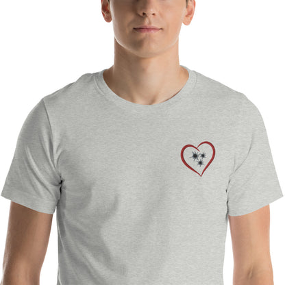 Shots to the Heart embroidered tee (unisex)