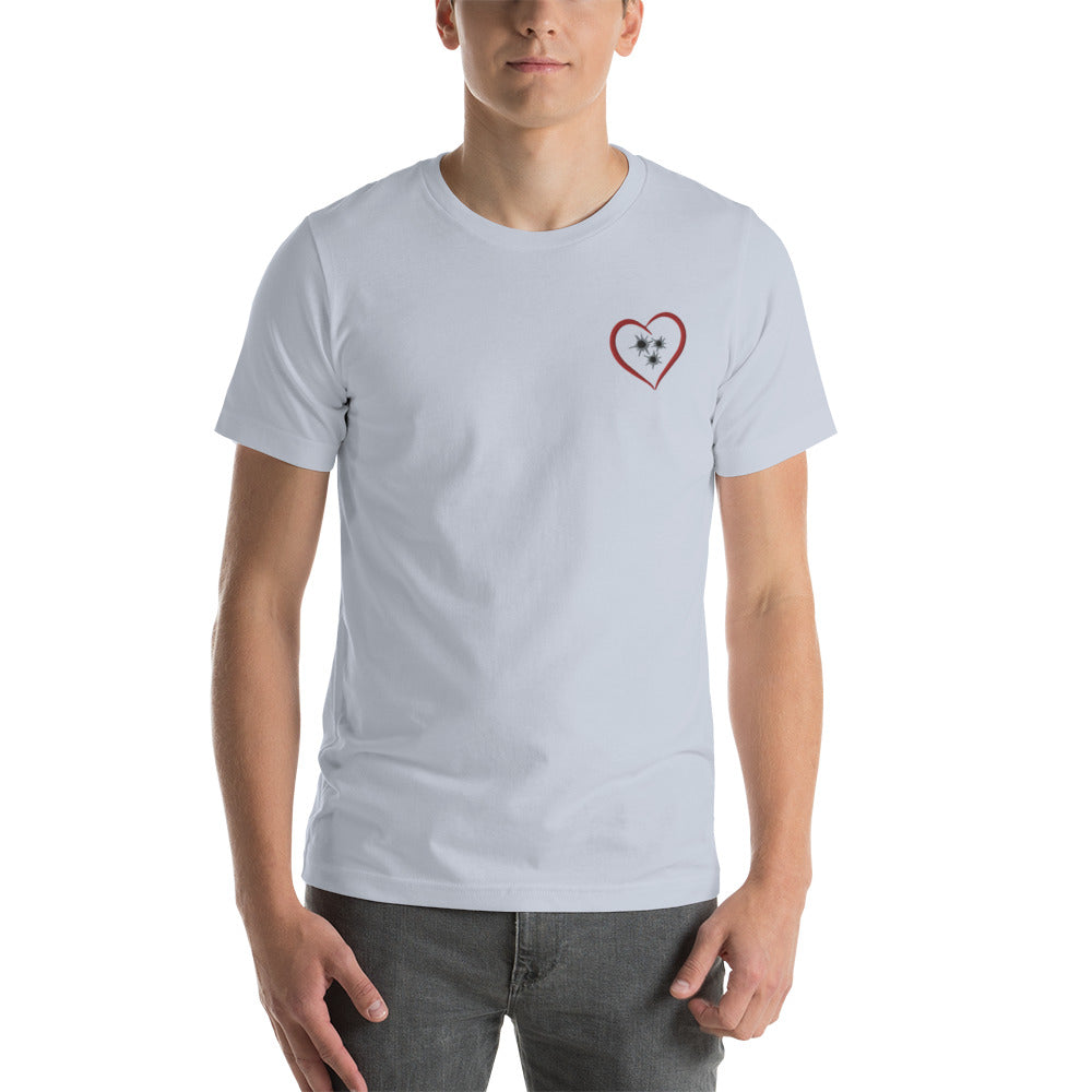 Shots to the Heart embroidered tee (unisex)