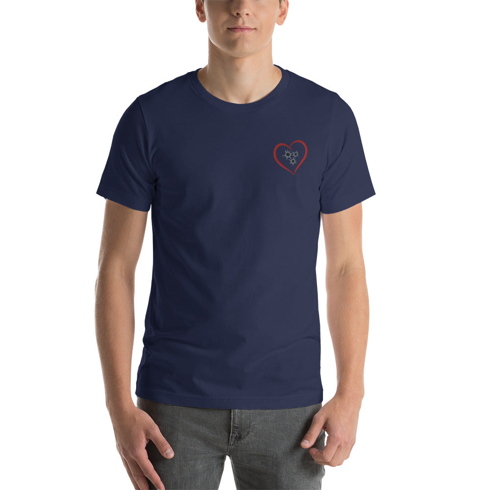 Shots to the Heart embroidered tee (unisex)