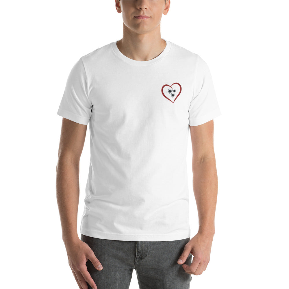 Shots to the Heart embroidered tee (unisex)