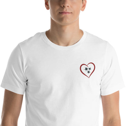 Shots to the Heart embroidered tee (unisex)